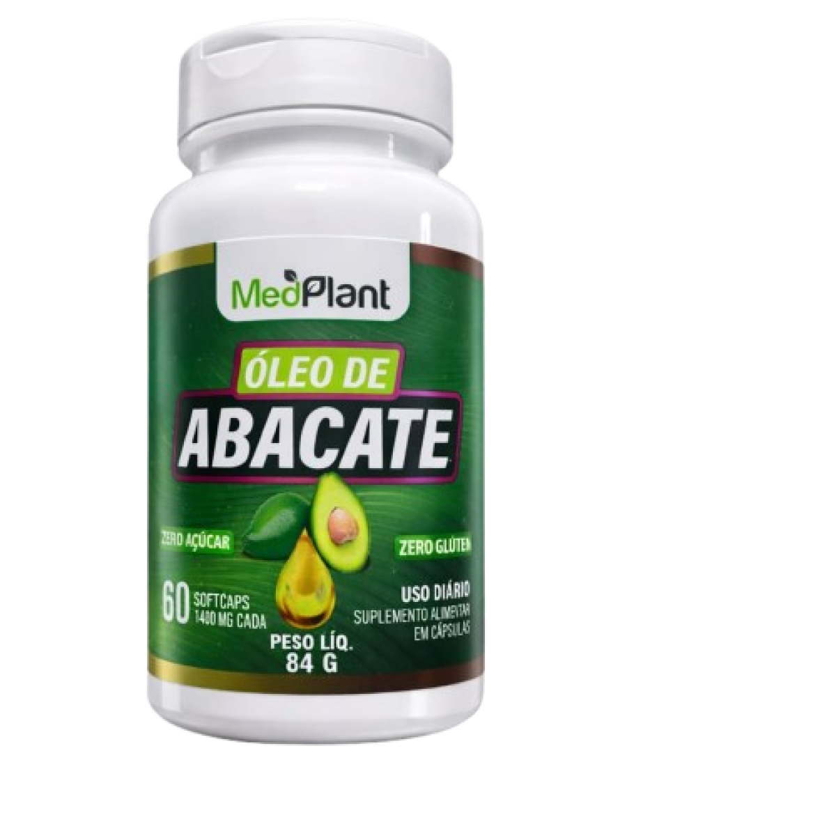 Oleo de Abacate 60Cps 500mg Medplant